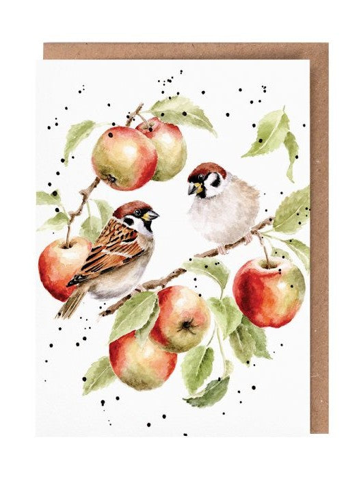 Card Acs226 The Apple Tree  The Country Set Blank Inside 