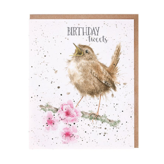 Card - AOC027 - Birthday Tweets - Bird 