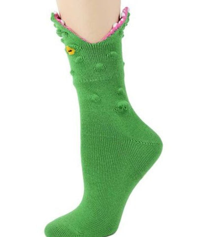 Women's Sock Alligator 3-d 3d109 