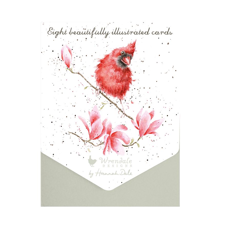 Notecard Set (8 pk)ANCP003 Magnolia Red Cardinal 