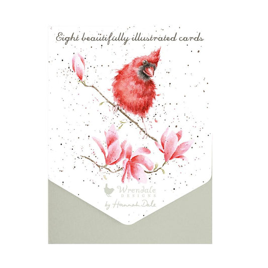 Notecard Set (8 pk)ANCP003 Magnolia Red Cardinal 