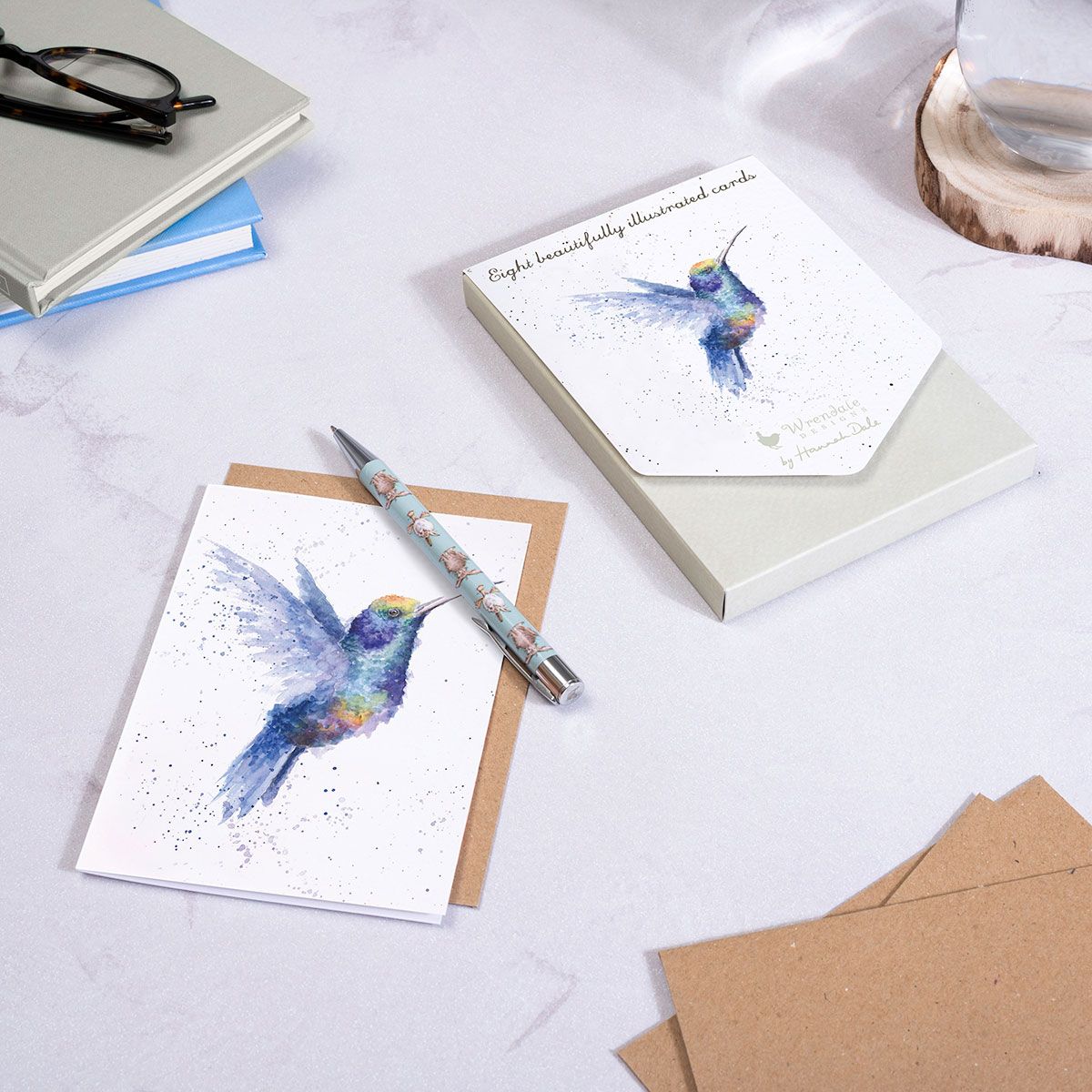 Notecard Set (8 pk)  ANCP009  Rainbow Hummingbird 