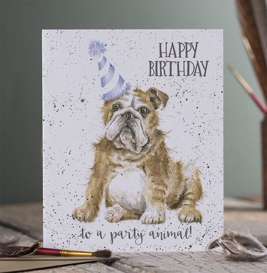 Card - AOC002  Happy Birthday- Smile Dog 