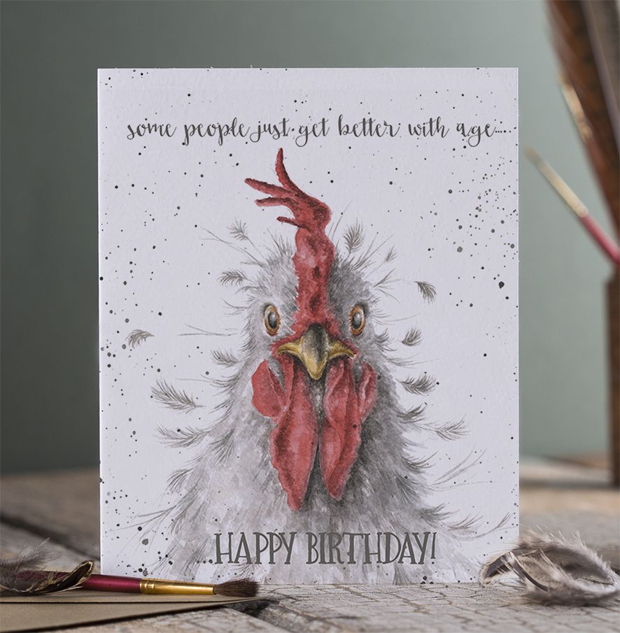 Card - Better With Age Happy Birthday Chicken 