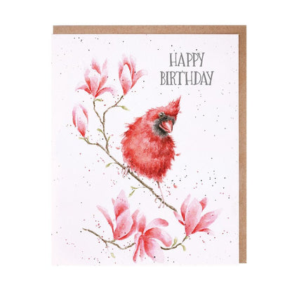 Card Aoc140 Birthday Birdie Cardinal 