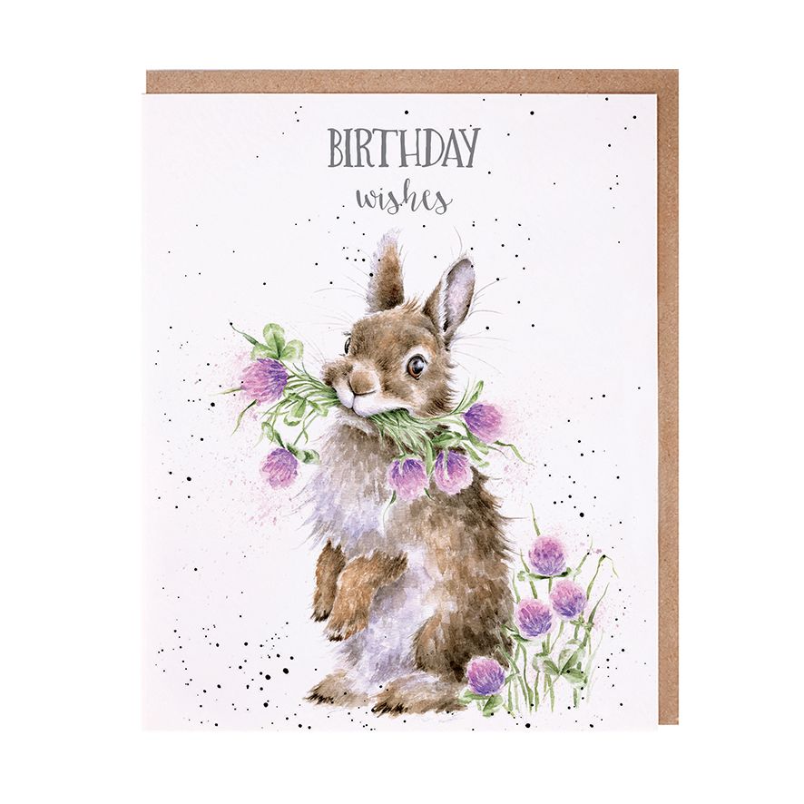 Card Aoc198 Birthday Wishes Rabbit 