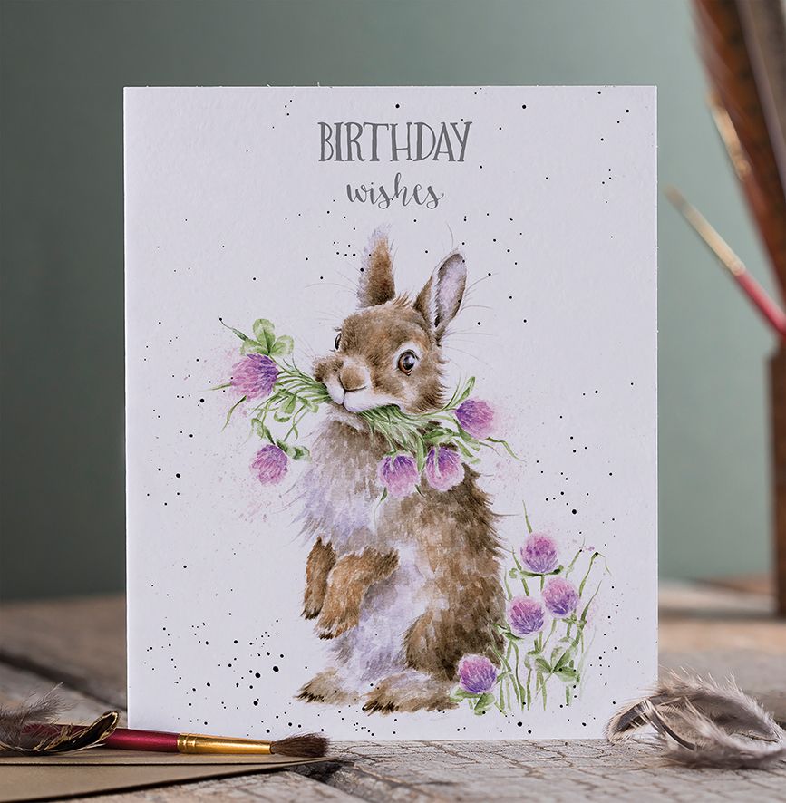 Card Aoc198 Birthday Wishes Rabbit 