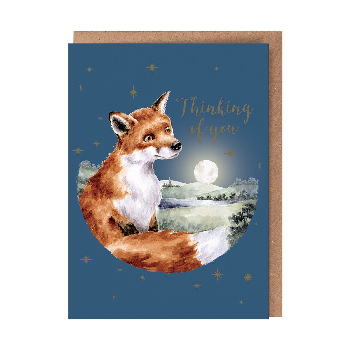 Card Aoc220 Stargazing Thinking Of You Fox 