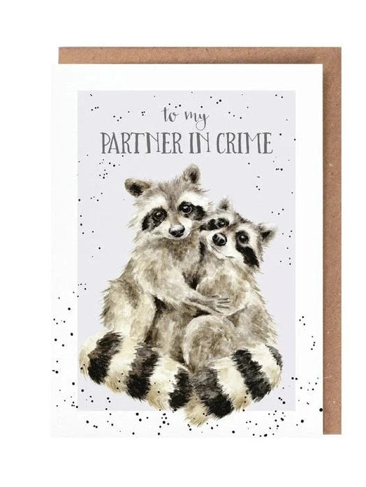 Wrendale-Card Aoc243Partners To My Partner In Crime Rcoonas