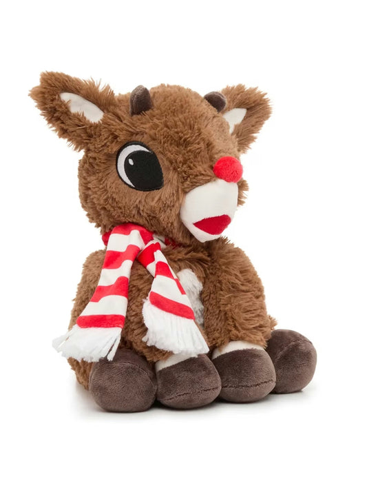 Rudolph With Scarf Christmas  Heatable Stuffed Animals  Cp-rud-s
