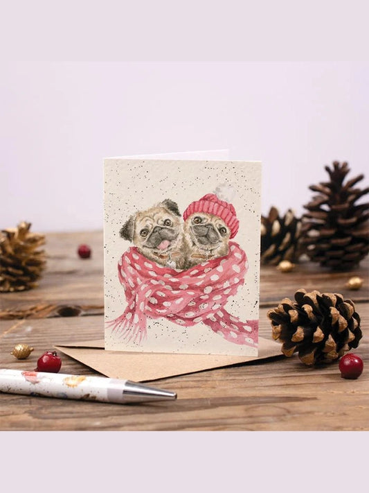 Christmas Snug As A Pug Gift Enclosure Card Axge016 
