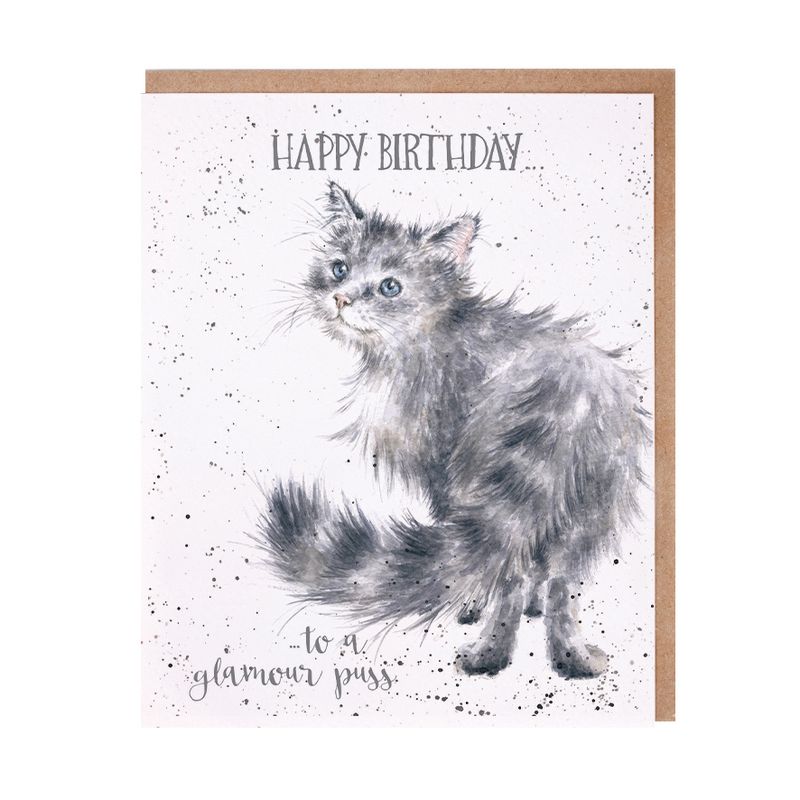 Card - AOC096 Happy Birthday Glamour Puss - Cat 