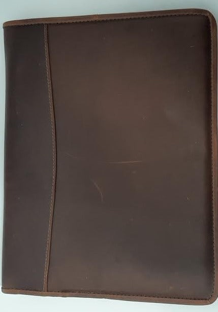 Brown Leather Note Book-10X13" 