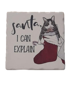 Santa,I Can Explain-Christmas Coaster-02-02006 