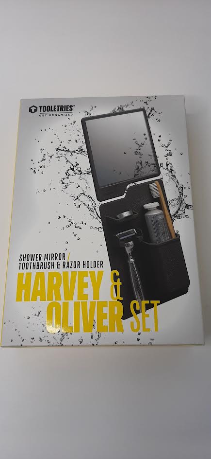 Shower Mirror/Tooth Brush&Razor Holder-Harvey& Oliver Set-1355 