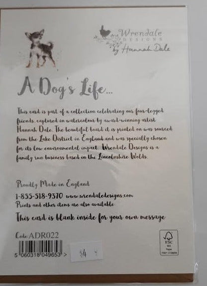 Card - A Dog's Life - Blank Inside - ADR022 