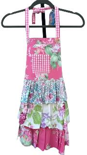 Child Apron - Multi Patch Pink - One Size 