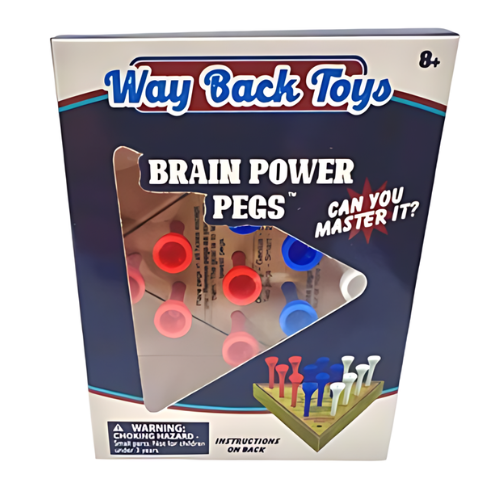 Games Wooden Peg Game Brain Power Pegs cg0348 