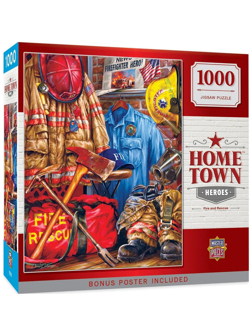 Puzzle 1000 Pc Home Town Heroes Fire And Recue 71511 