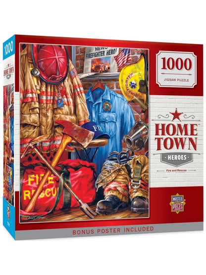 Puzzle 1000 Pc Home Town Heroes Fire And Recue 71511 