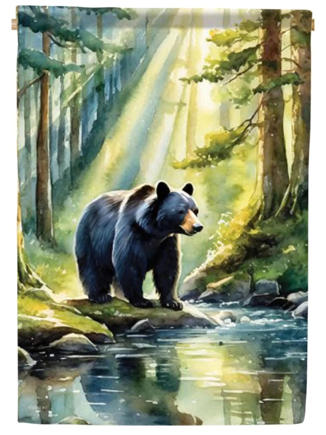 Garden Flag Double Sided Morning Light Bear 53427