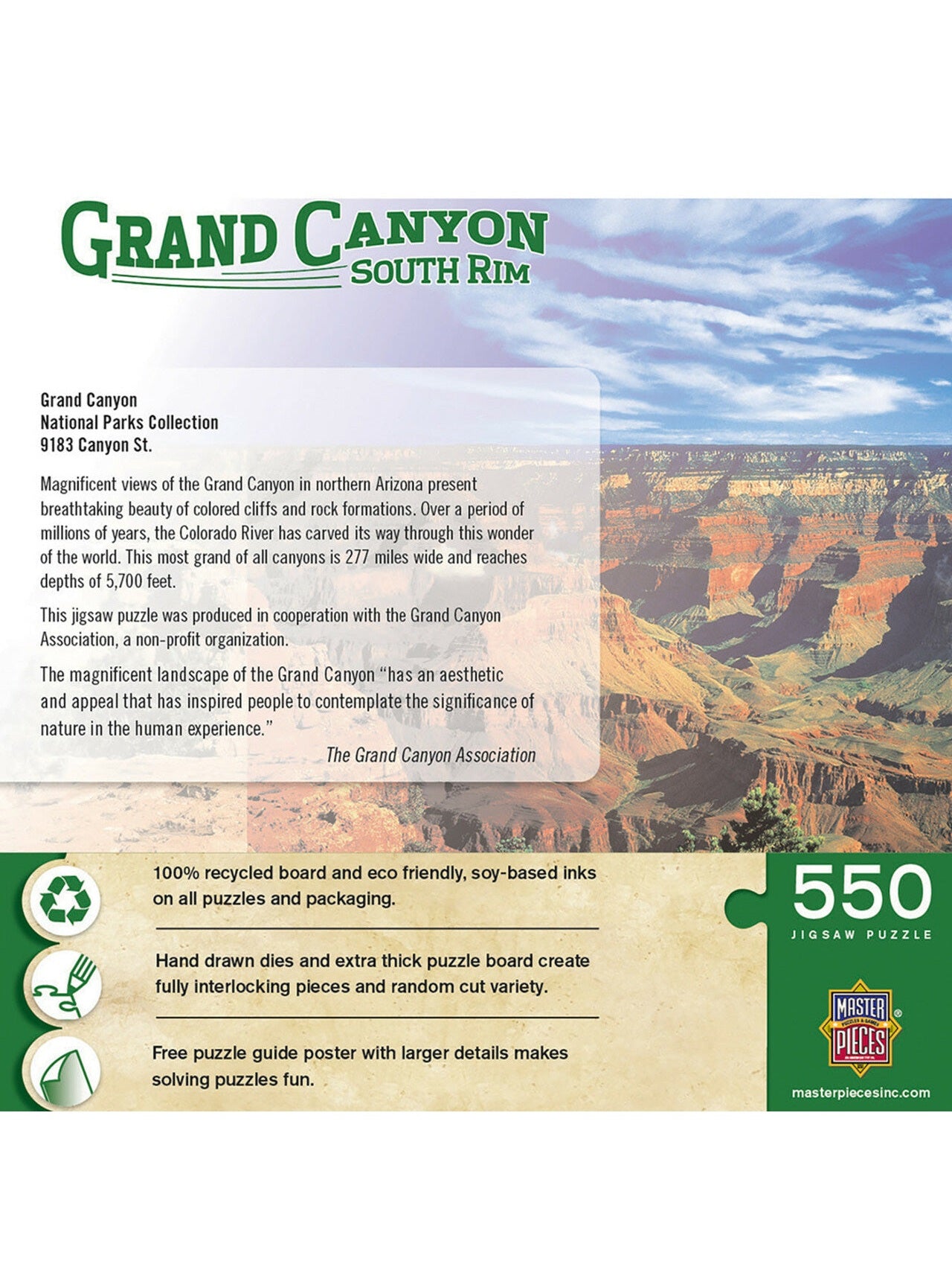 Puzzle 550Pc Grand Canyon South Rim 30726 