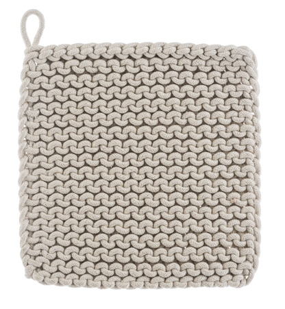 Pot Holder Crochet 8"  Bronze , White, Green, Light Green CB185974 