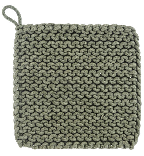 Pot Holder Crochet 8"  Bronze , White, Green, Light Green CB185974 