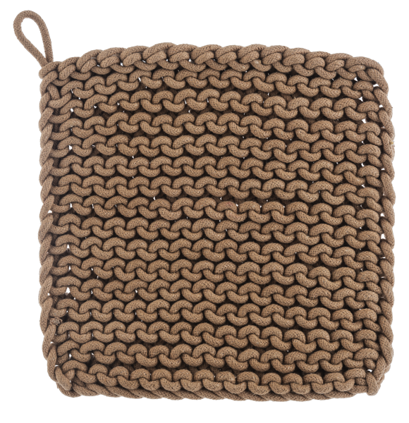 Pot Holder Crochet 8"  Bronze , White, Green, Light Green CB185974 