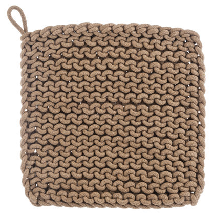 Pot Holder Crochet 8"  Bronze , White, Green, Light Green CB185974 