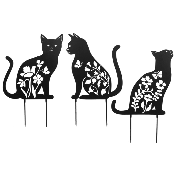 Cat Metal Yard Decor /Wall Hanger Cb186944 