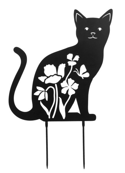 Cat Metal Yard Decor /Wall Hanger Cb186944 