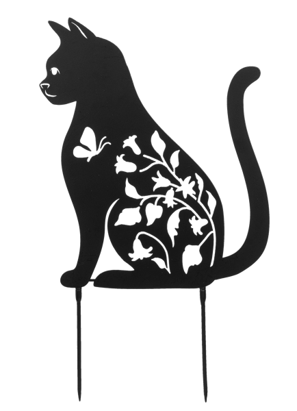 Cat Metal Yard Decor /Wall Hanger Cb186944 