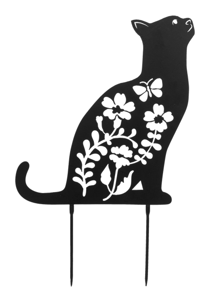 Cat Metal Yard Decor /Wall Hanger Cb186944 