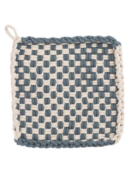 Potholder Cotton Crochet 4 Colors  8x8" cb199386