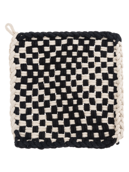 Potholder Cotton Crochet 4 Colors  8x8" cb199386