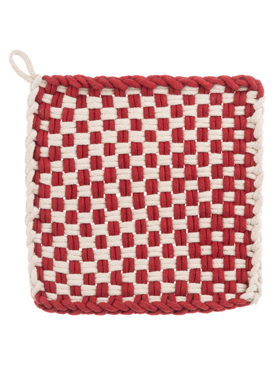 Potholder Cotton Crochet 4 Colors  8x8" cb199386