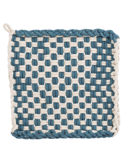 Potholder Cotton Crochet 4 Colors  8x8" cb199386