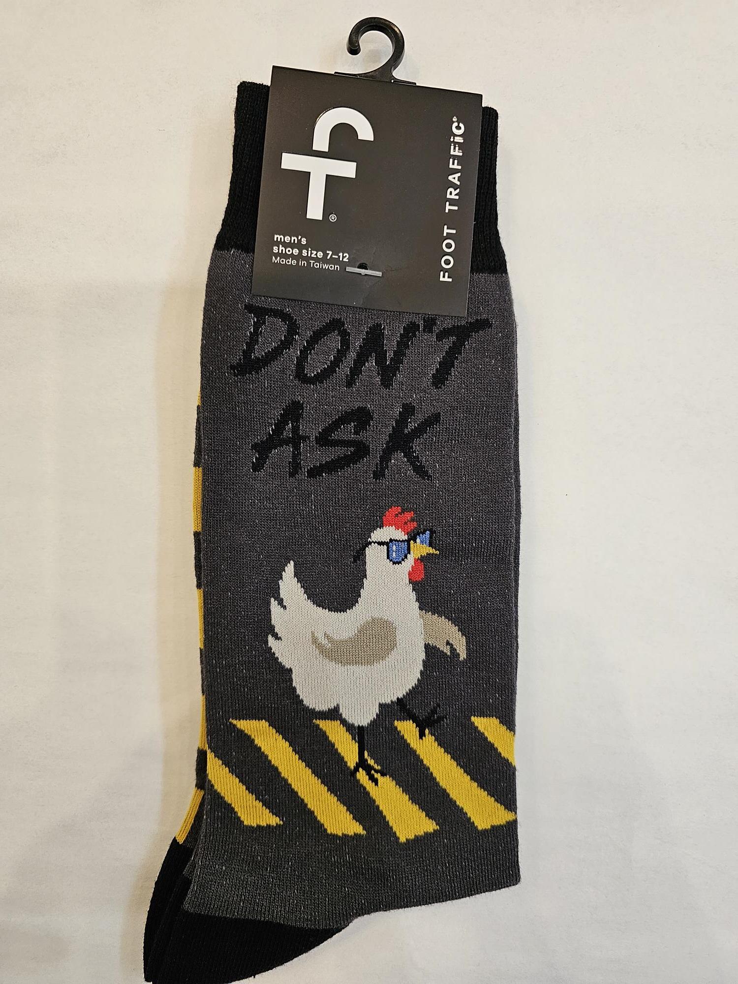 Men's Socks - Don't Ask Chicken 