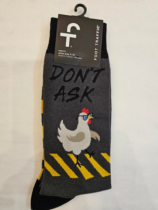 Men's Sock - Don't Ask Chicken - 7045M 