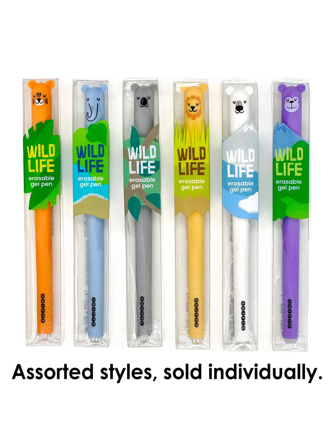 Pens Gel Erasable Wild Life 5 Styles Sped01 