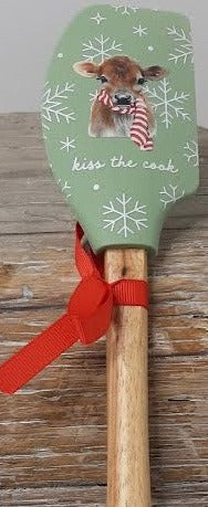 Kiss The Cook-Baby Calf-Christmas Spaula 