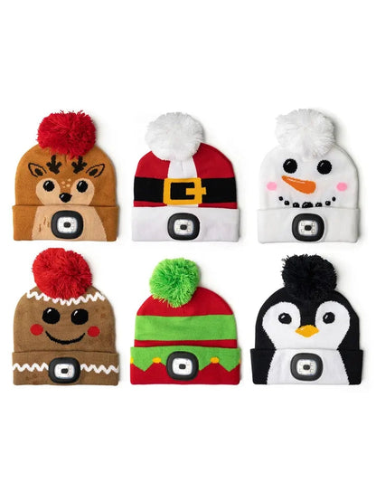 Lighted Christmas Beanie Hat 6 Styles Children's&nbsp;XNSKH18