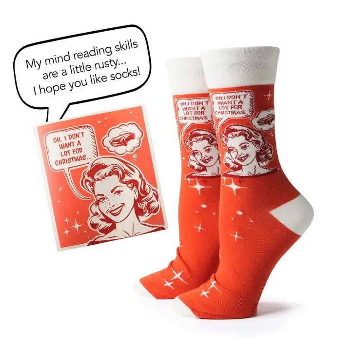 DM-Christmas Card with Sock Two Left Feet&nbsp;