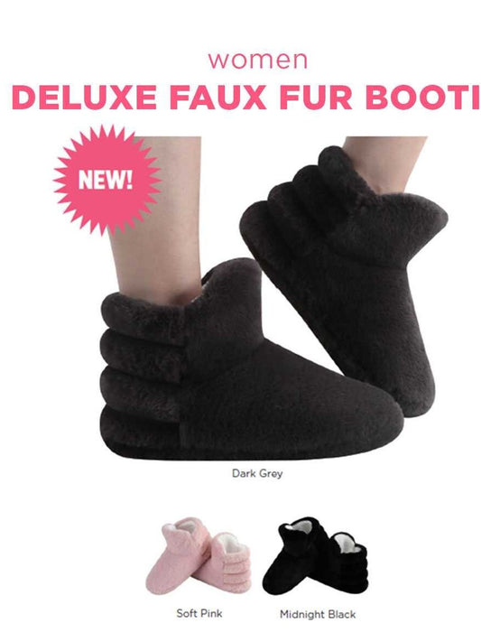 Booties Deluxe Faux Fur Soft Pink Women's WDFFB-SPINK 