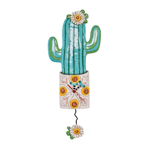 Wall Clock - Desert Bloom Cactus - P1856 