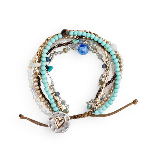 Bracelet Beaded Love Turquoise 1004670032