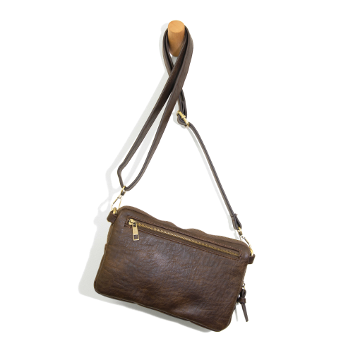 Kendra Cargo Pocket Sling / Crossbody Bag  Dark Brown Women's L8185-77