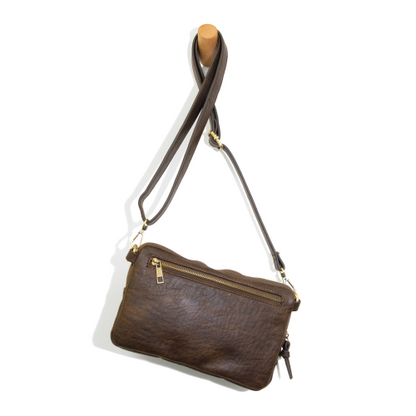 Kendra Cargo Pocket Sling / Crossbody Bag  Dark Brown Women's L8185-77
