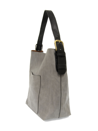  Classic Hobo Bag With Insert&nbsp; Grey&nbsp; L8008-98